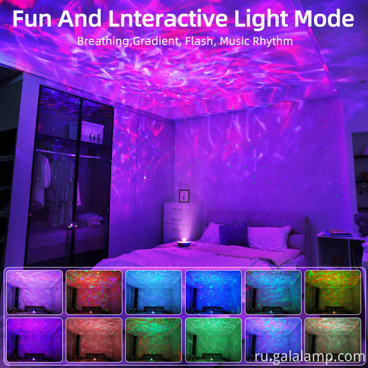 Multi-Mode Music & Light Projection Lamp
